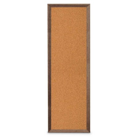 United Visual Products Slim Style Indoor Enclosed Corkboard, 24 UVRDS23SBH-GOLD-RUBBER
